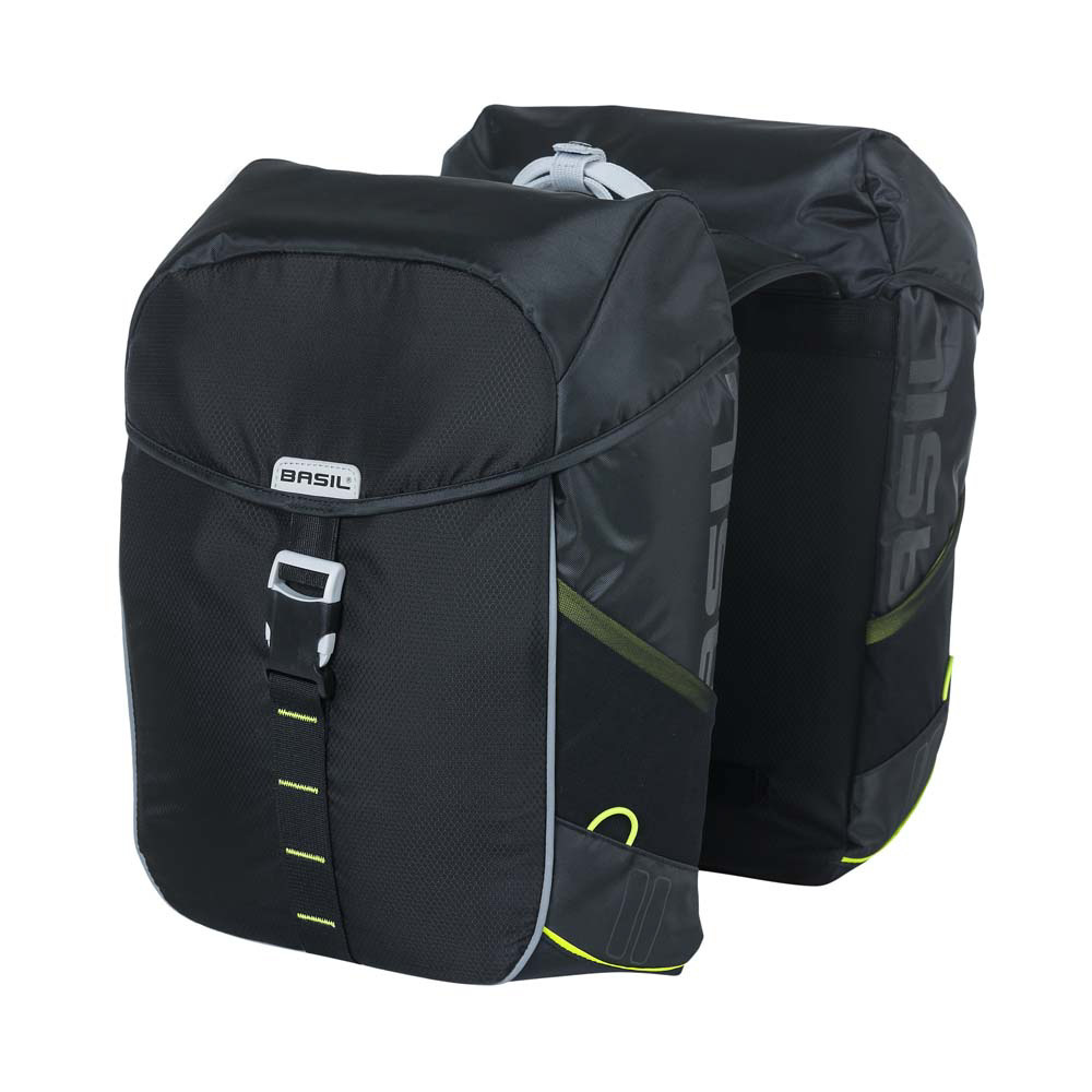 Basil Miles - bicycle double bag - 34L - black - Basil