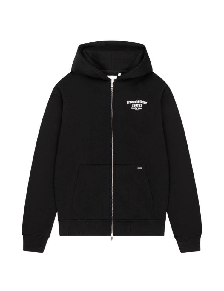 Croyez Fraternité Zip Hoodie - Black - Eddy's Eindhoven