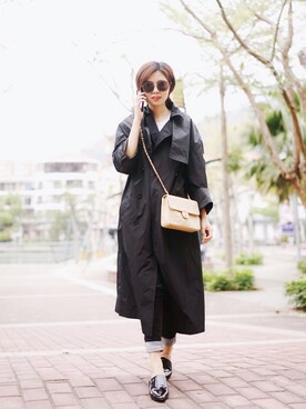 MONCLERのトレンチコートを使った人気ファッションコーディネート - WEAR