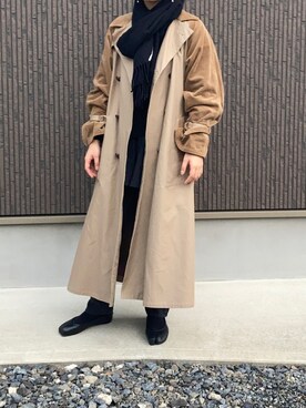 FILL THE BILLのトレンチコートを使った人気ファッション