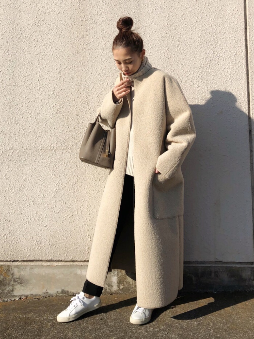 TODAYFUL（トゥデイフル）の「カラーレスボアコート(Collarless Boa
