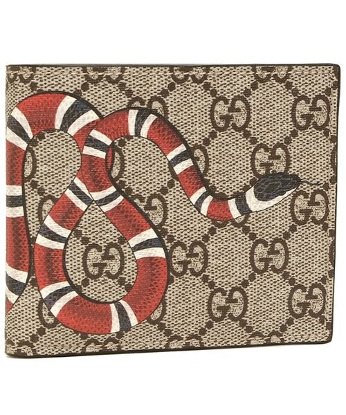 GUCCI（グッチ）の「グッチGUCCI 2つ折り式財布 451266 二つ折財布 蛇