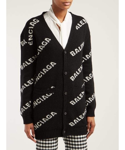 BALENCIAGA（バレンシアガ）の「Balenciaga - Logo Jacquard Cardigan