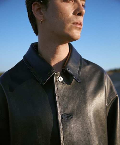 LIDNM（リドム）の「LEATHER SHORT BLOUSON（ブルゾン）」 - WEAR