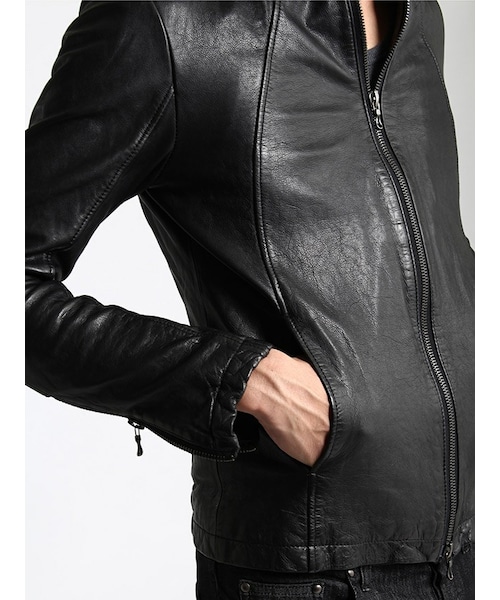 SHELLAC（シェラック）の「High Neck Leather Jacket（）」 - WEAR