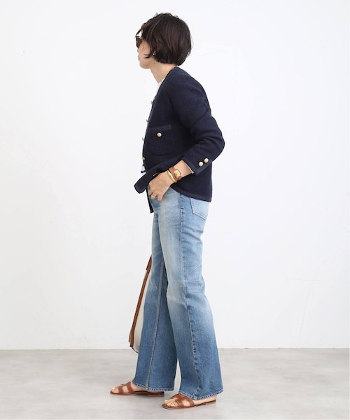 Deuxieme Classe（ドゥーズィエムクラス）の「tweed Vネック