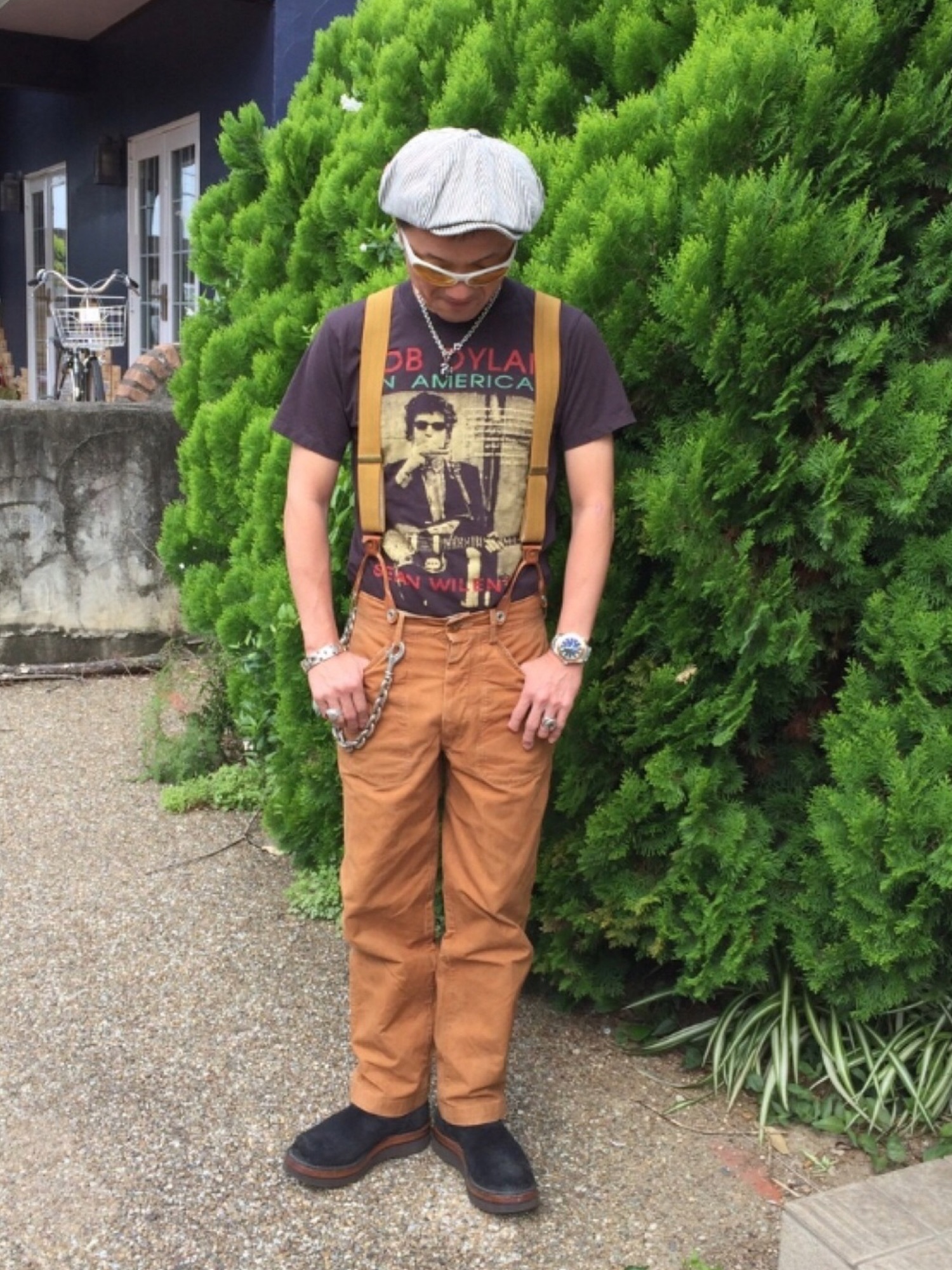 FREEWHEELERSのサスペンダーを使った人気ファッションコーディネート