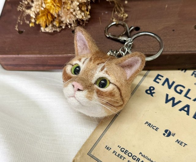 台湾 【オーダーメイド】 羊毛フェルト 手作り リアル ペット 短毛 茶