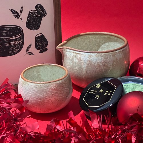 香港 セラミック抹茶碗と抹茶セット month-ceramic - Pinkoi