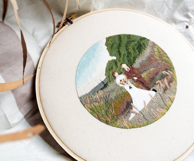 台湾 特別にカスタマイズされた - 8 インチのリアルなパノラマ刺繍絵画