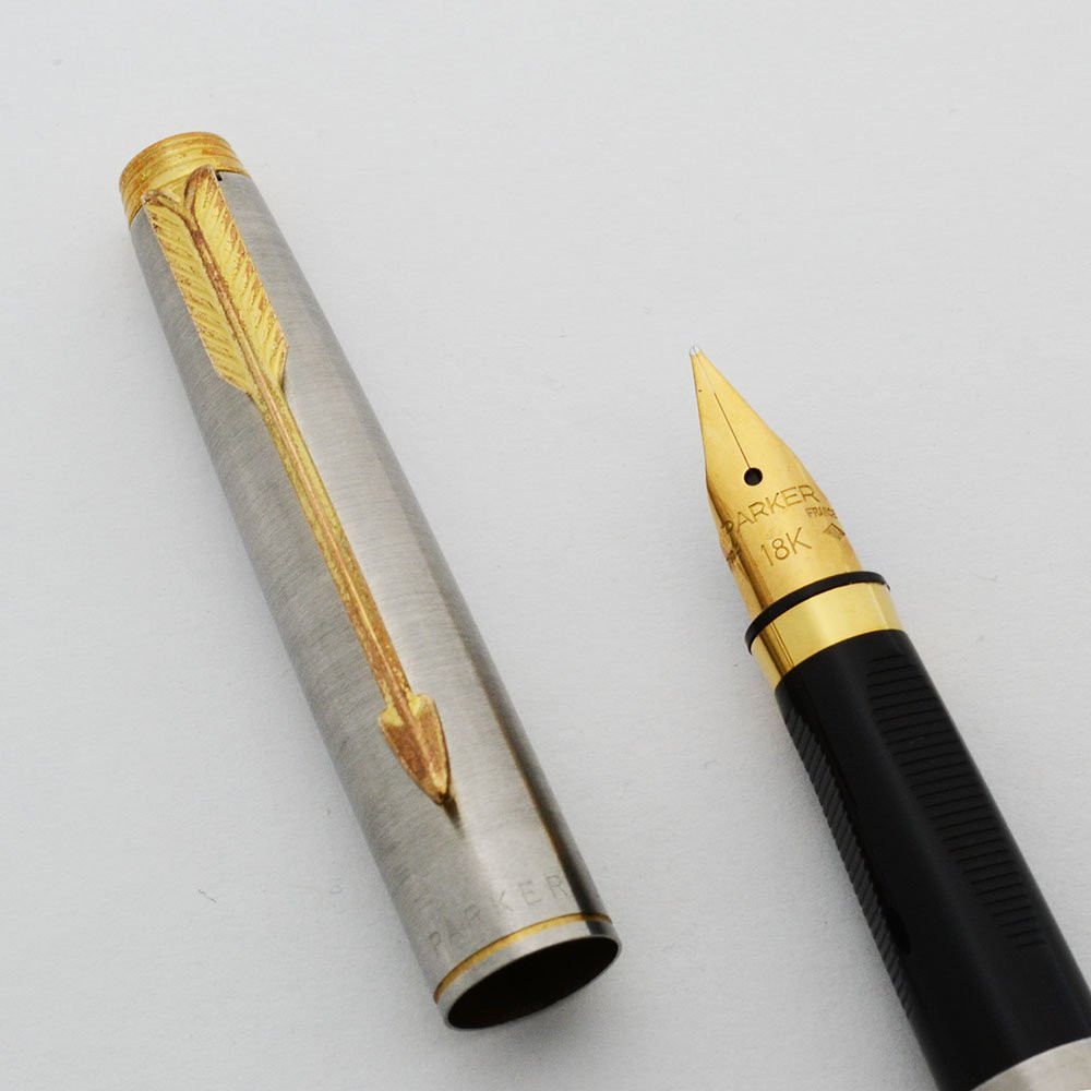 Parker 75 Flighter DeLuxe Fountain Pen - GP Trim, 18k Fine