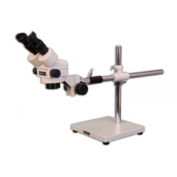 Meiji EMZ-5 Zoom Stereo Microscope on Boom Stand with Tilting