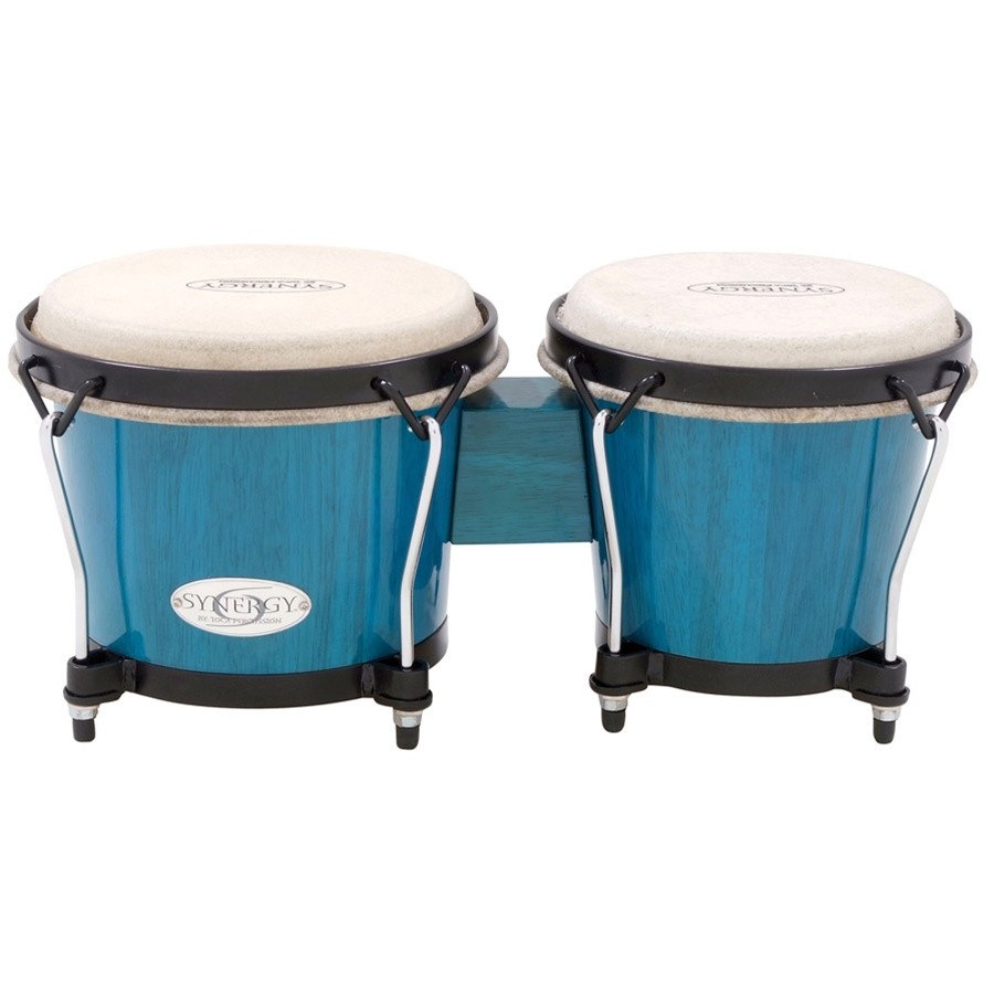 Toca Synergy Wood Bongos, Bahama Blue (2100BB) - On Sale