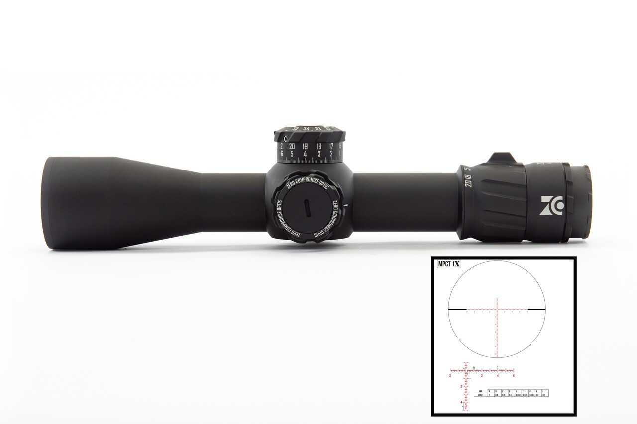 Zero Compromise Optic ZC420 4-20x50 MPCT-1x Reticle Locking turret