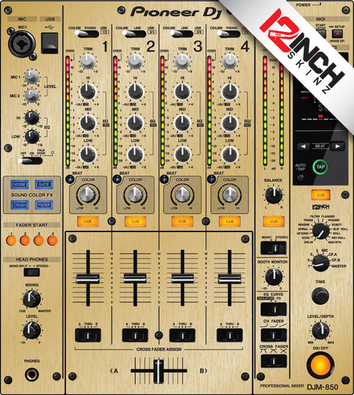 Pioneer DJM-850 Skinz - Colors - 12inchSkinz