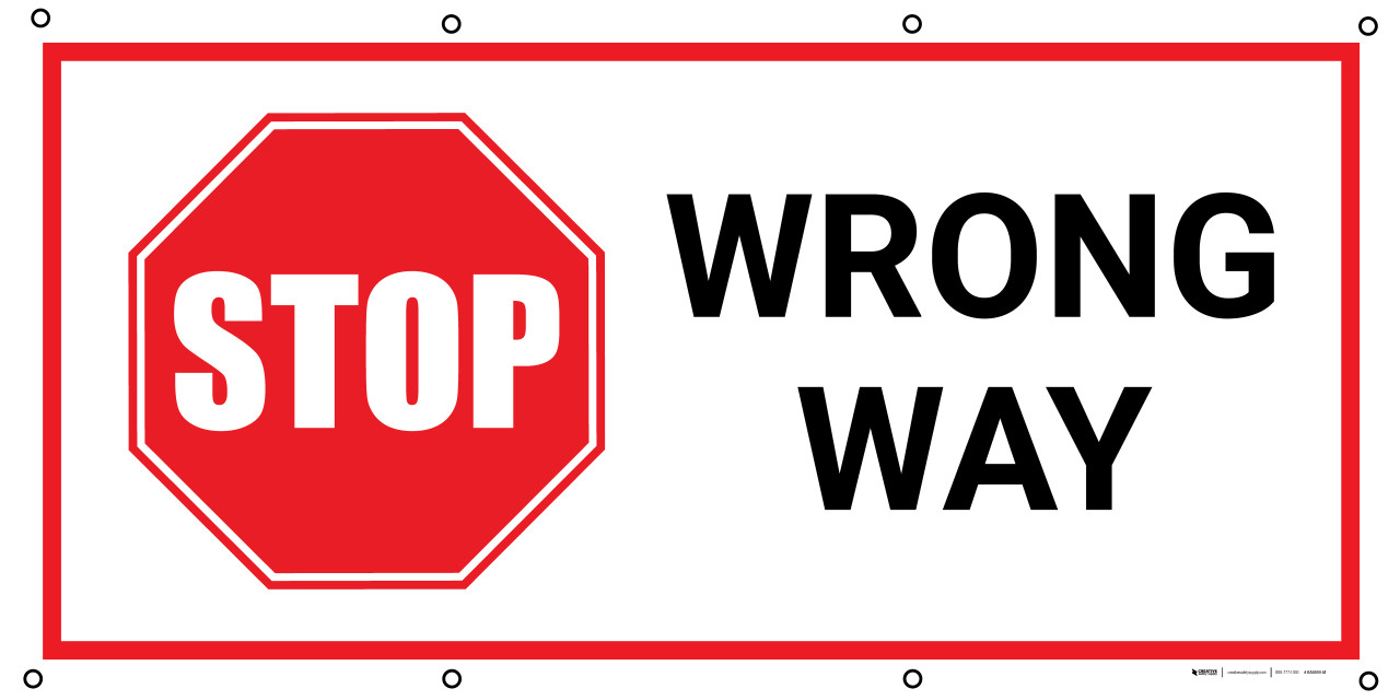 USAストリート看板 WRONG WAY LegendViz Wrong Way Sign - Traffic