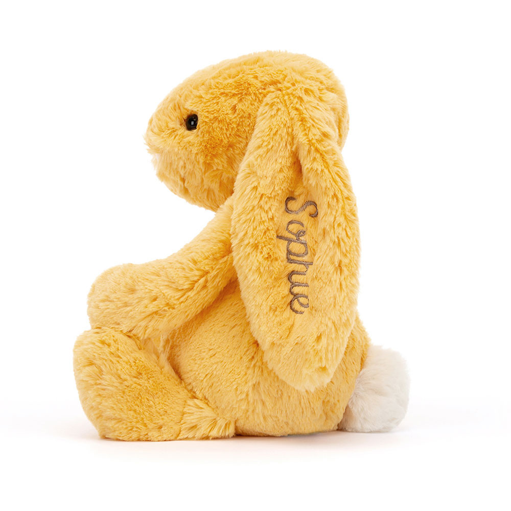Personalized Bashful Sunshine Bunny Medium - Official Jellycat