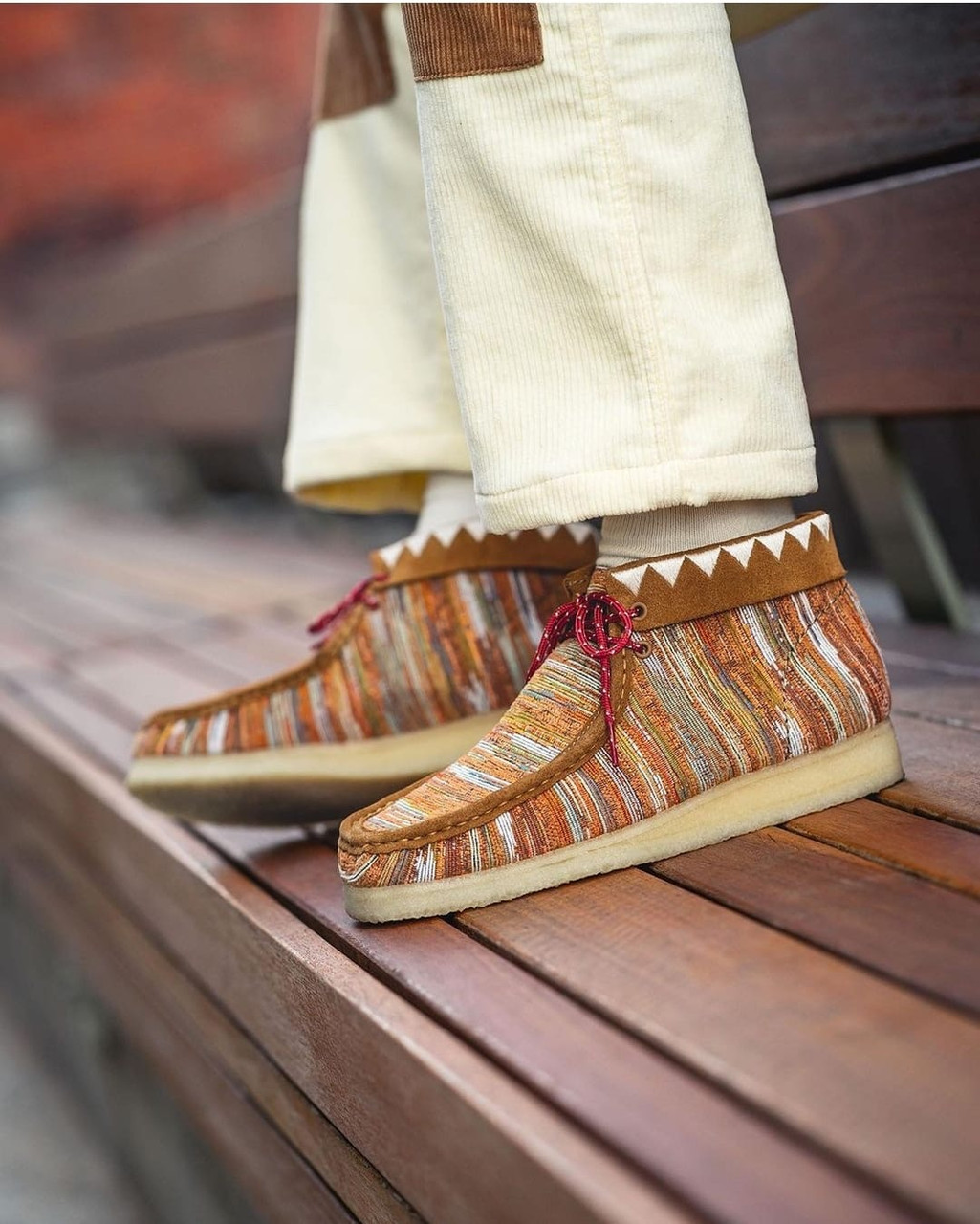 Clarks Wallabee-Boot Ginger Fabric - GQ Gentlemen's Quarters