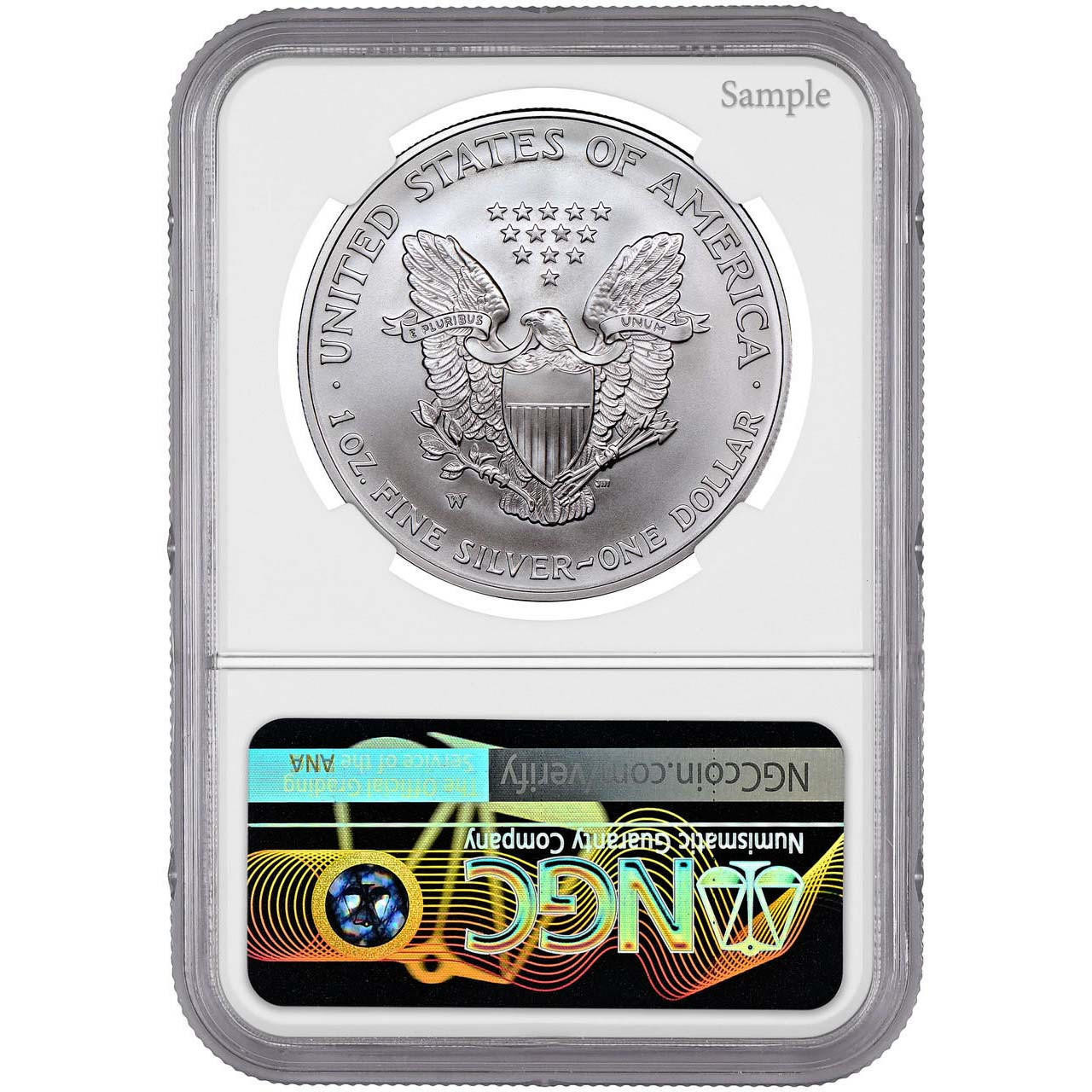 2011-W Burnished Silver Eagle NGC MS70