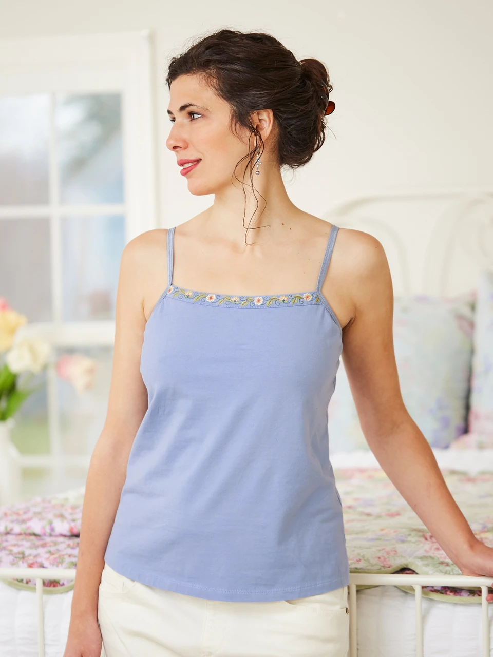 Kimmie Cami - Periwinkle | Shop Beautiful Designs by April Cornell