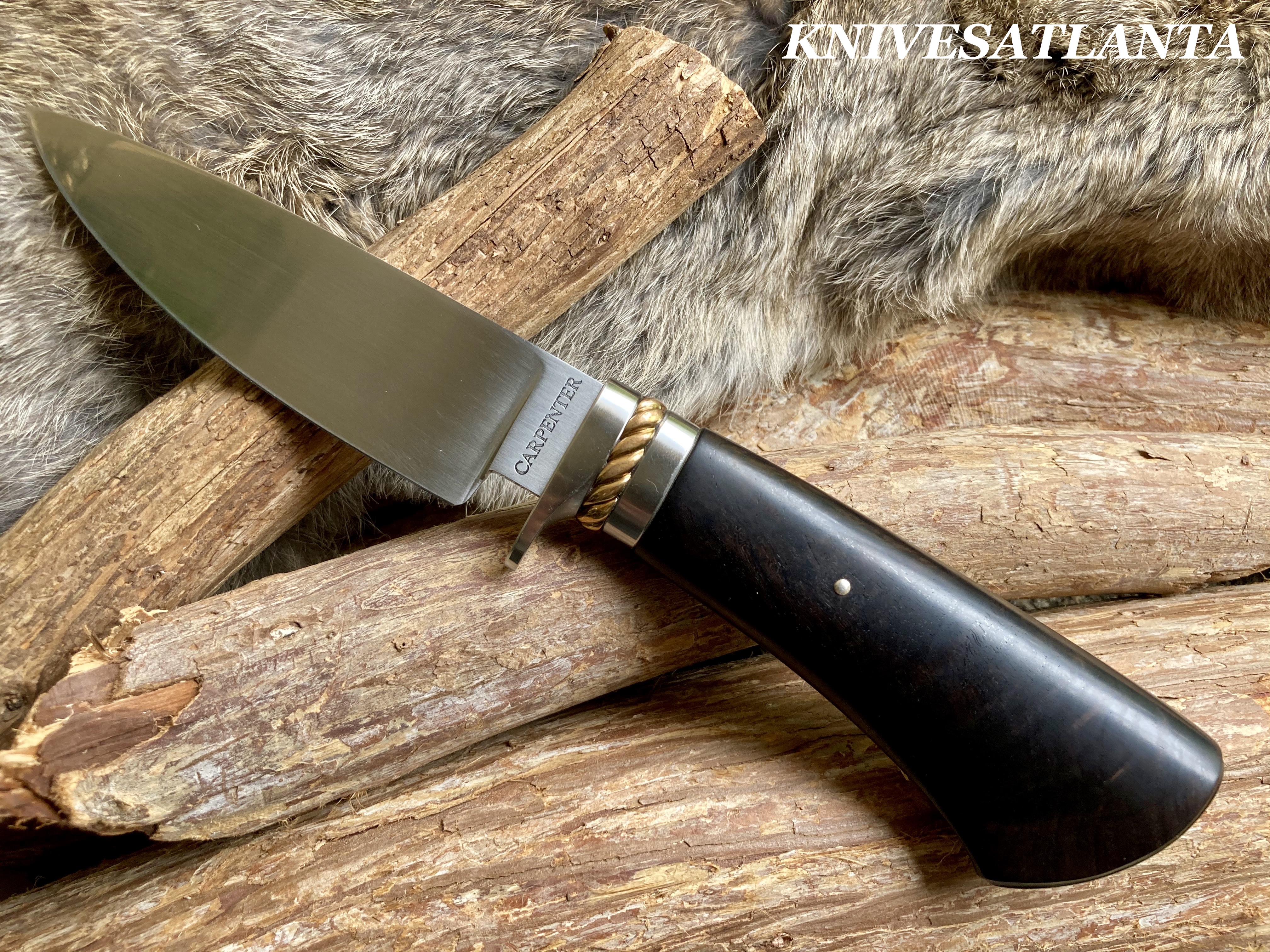 BIG RIVER FORGE Hunter ~ African Blackwood Burl ~ Custom