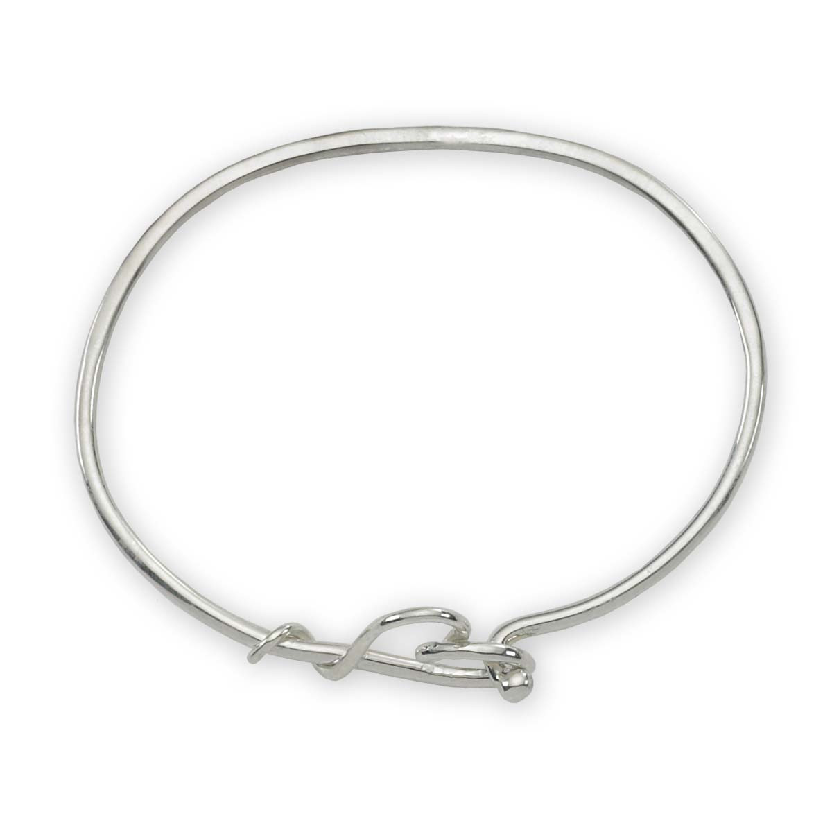 Artisan Sterling Silver Charm Bangle is perfect to wear every day