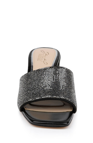 Harlyn Block Heeled Mules with Crystal Vamp by Badgley Mishcka