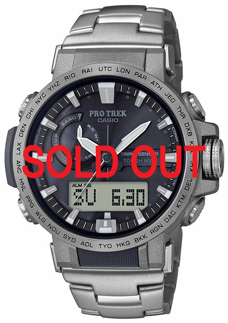 Casio Pro Trek | PRW60T-7A | PRW-60T-7A | PRW-60T-7AER | Titanium