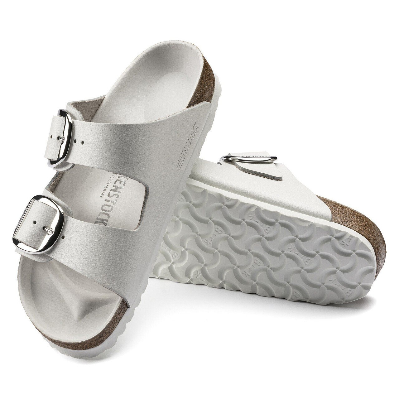Arizona Big Buckle Leather - White - Regular/Wide - Coastal Outfitters