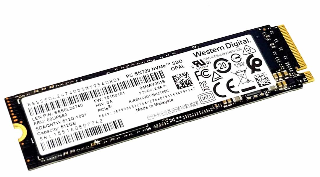 Western Digital SDAQNTW-512G - 512GB M.2 PCIe NVMe 2280 MLC 3D