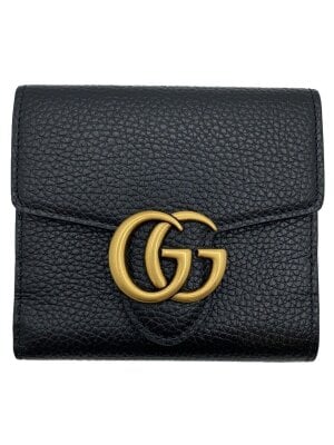 GUCCI(グッチ) / 2つ折り財布/レザー/BLK/黒/レディース/グッチ/035