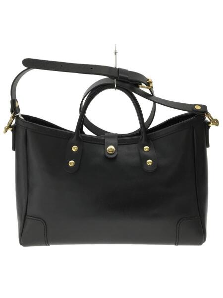 HERZ(ヘルツ) / 横型2WAY トートバッグ/レザー/BLK/無地/T-146-BK