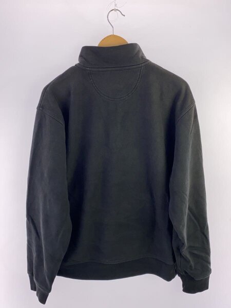 STUSSY(ステューシー) / ハーフジップ/スウェット/M/コットン/ブラック