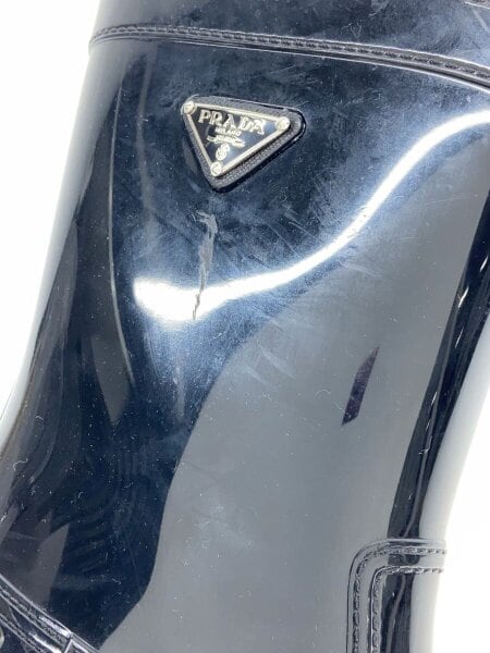 PRADA(プラダ) / レインブーツ/38/BLK/PVC | 中古品の販売・通販なら