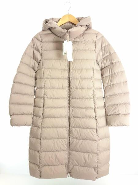 UNIQLO(ユニクロ) / ロングダウンジャケット/S/ナイロン/ベージュ/無地