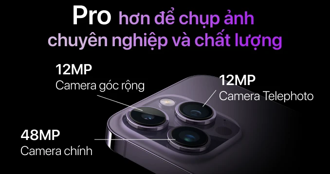 iPhone 14 Pro Max (256GB) chính hãng VN/A| Giá tốt, trả góp 0%