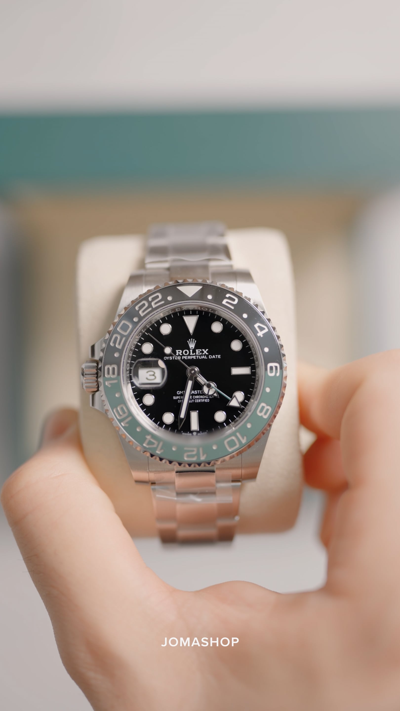 Rolex GMT-Master II Lefty Automatic Black Dial Sprite Bezel Men's
