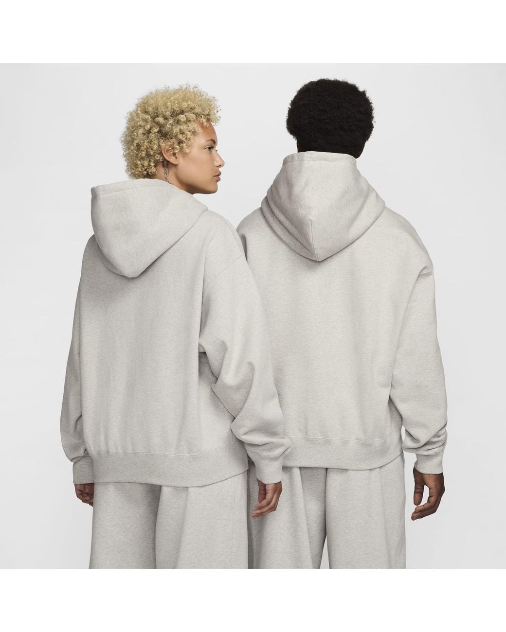 Nike X Stussy Ss24 Full-Zip Fleece Hoodie in Gray for Men | Lyst