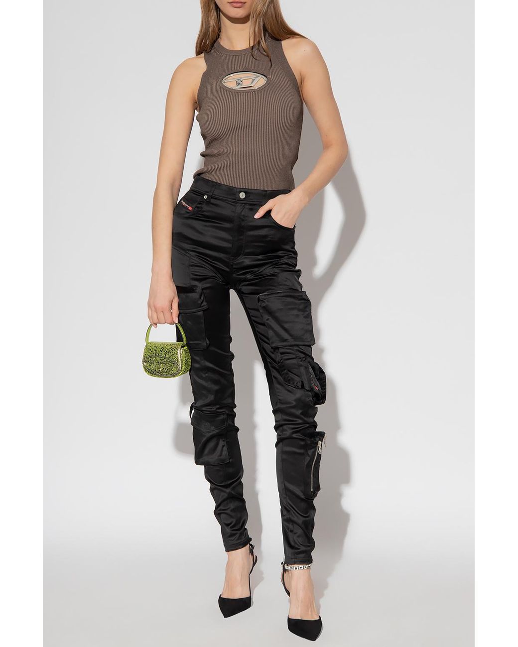 DIESEL 'm-onerva' Top in Brown | Lyst
