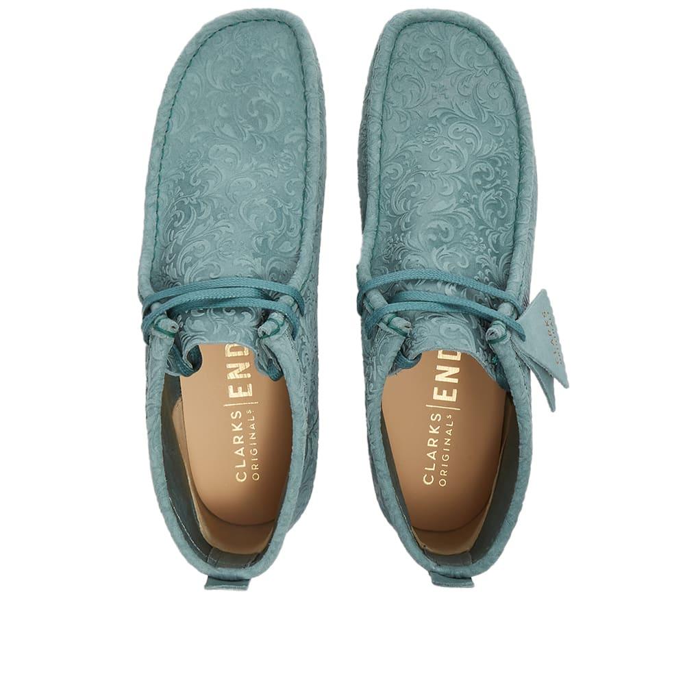 Clarks End. X Oxford Flowers Wallabee Boot in Blue for Men | Lyst UK