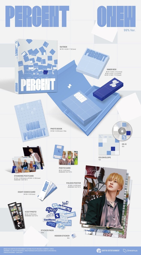 ONEW 2ND ALBUM 『PERCENT』発売記念 タワーレコード対象店舗限定特典