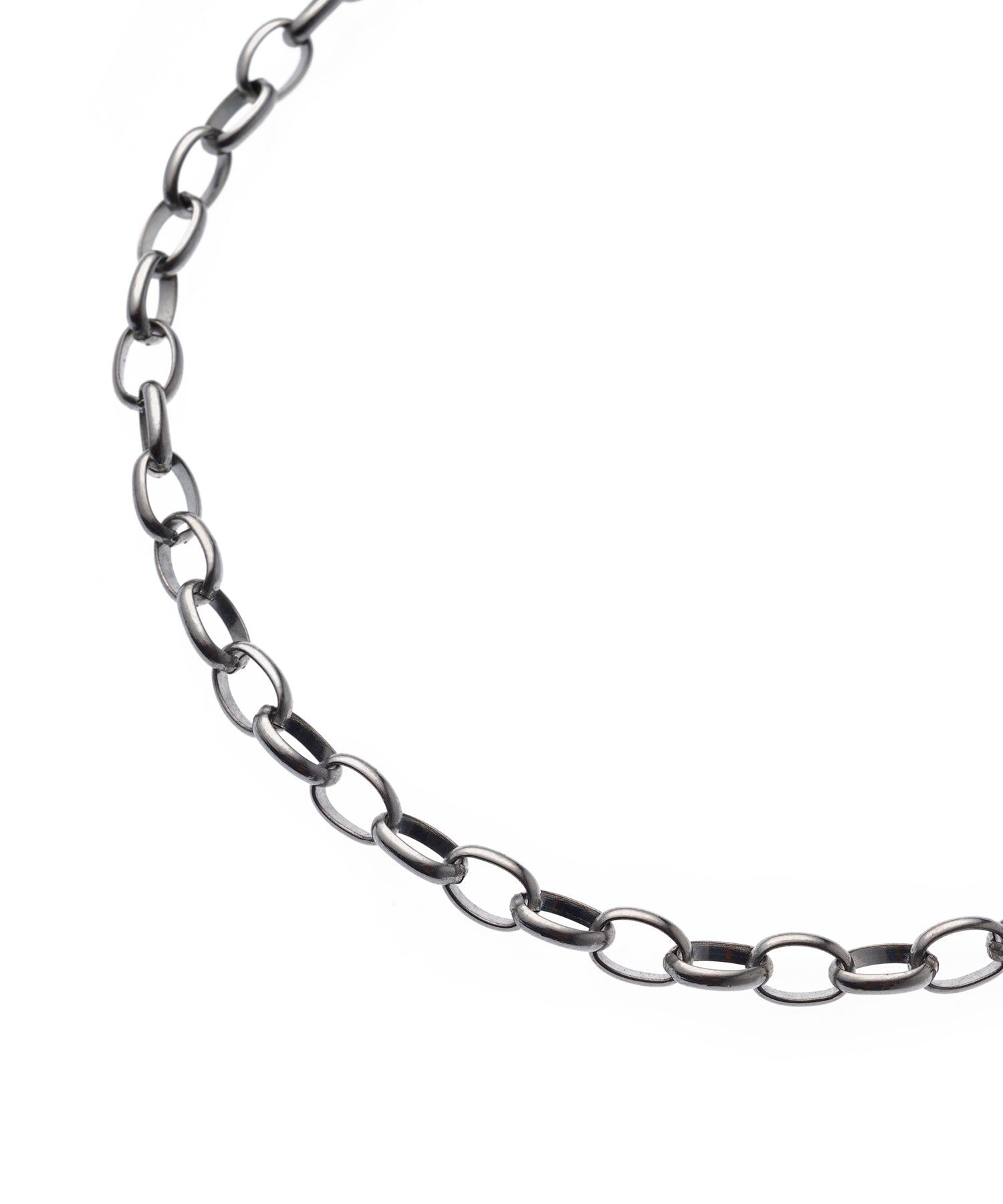 シルバー]リングチェーンネックレス