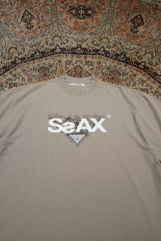 Children of the discordance × JOHN DOE SsAX TEE (KHAKI)(トップス