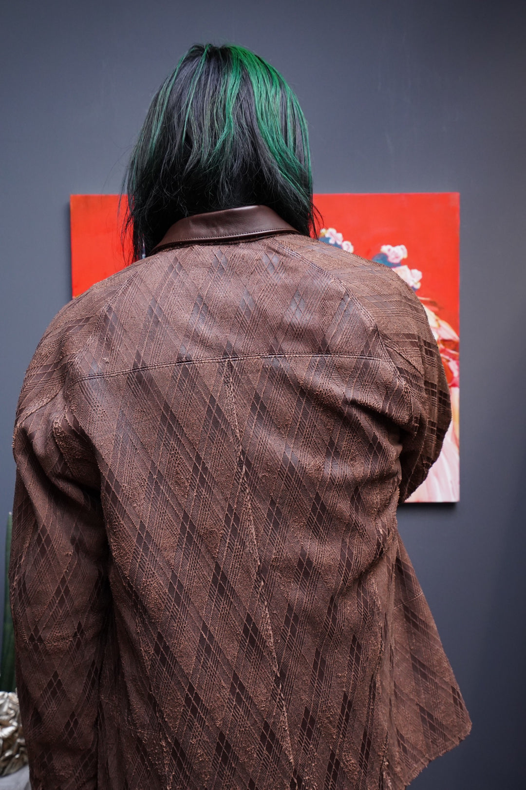 SUGARHILL（シュガーヒル）のSLICED LEATHER COVERALLS(ジャケット)の