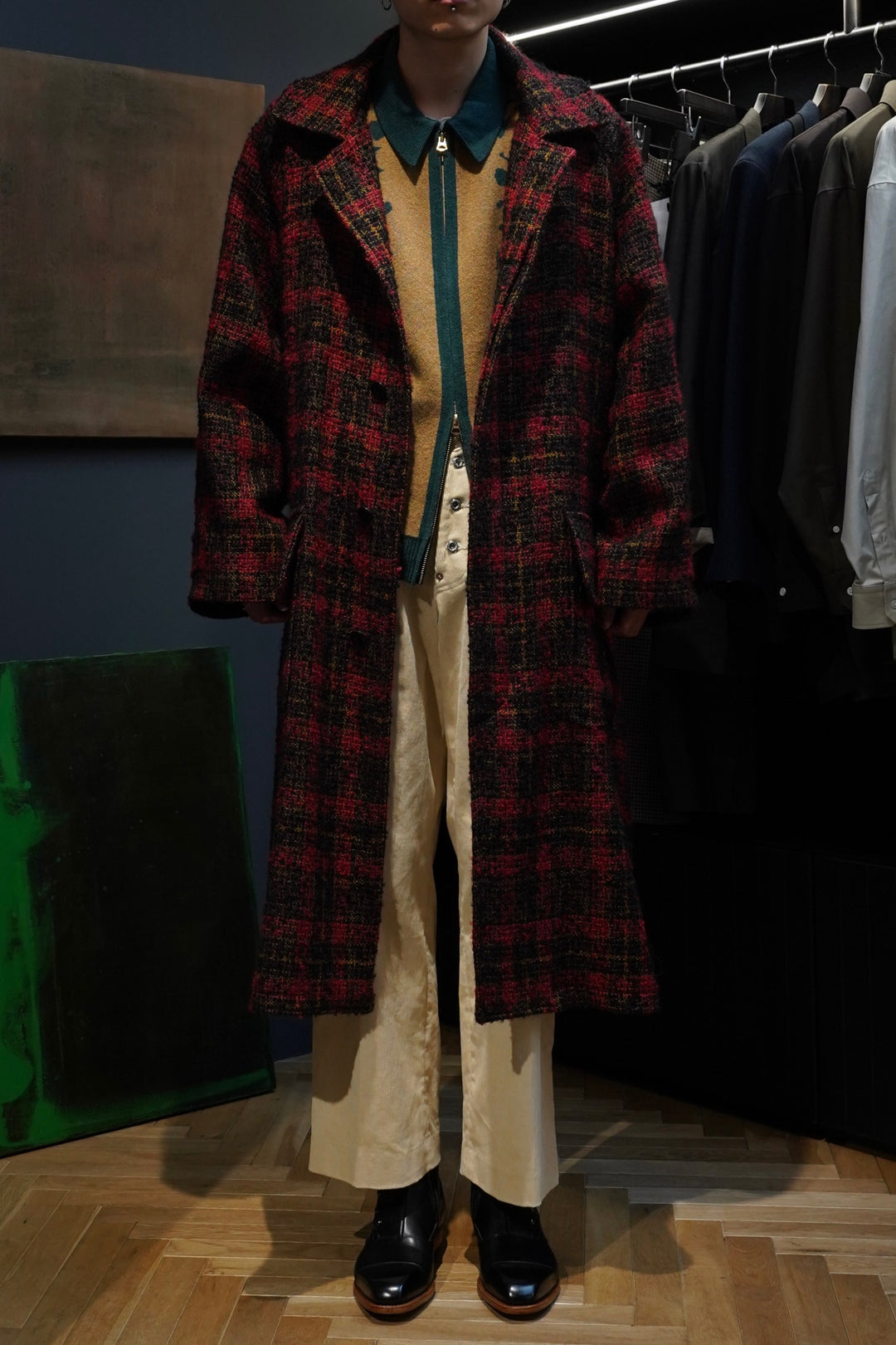 NICHOLAS DALEY(ニコラス デイリー)のBIG MAC COAT(RED/CHOCOLATE