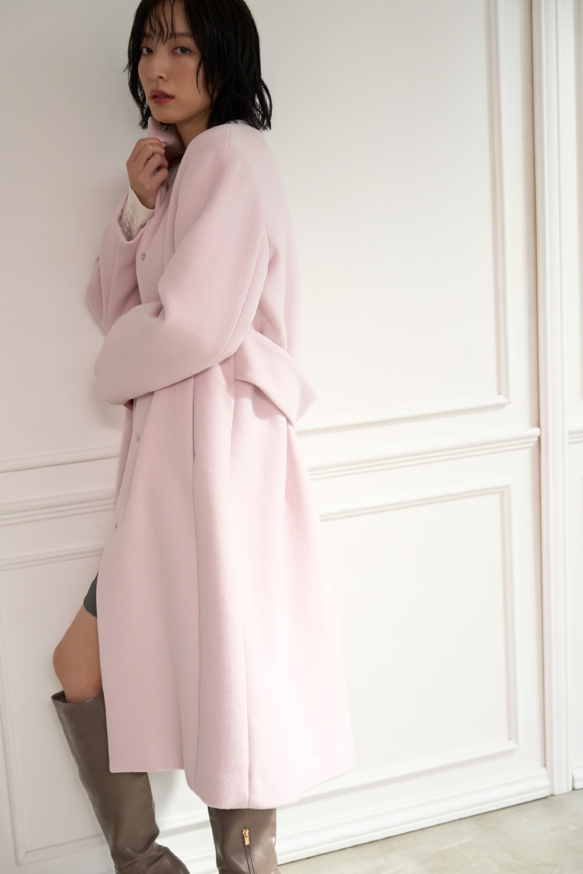 CELFORD CASHMERE-BLEND LONG COAT | セルフォード | CELFORD Official