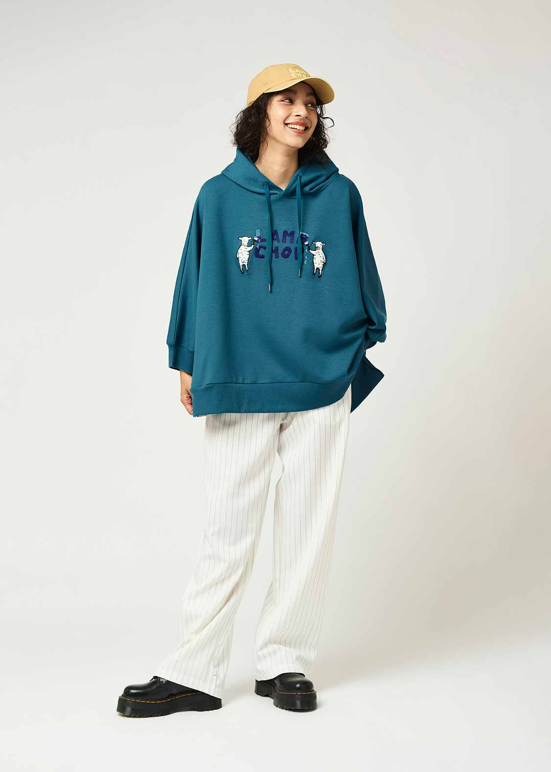 ラムチョップペインティング｜ポンチポンチョパーカー｜ウィメンズ