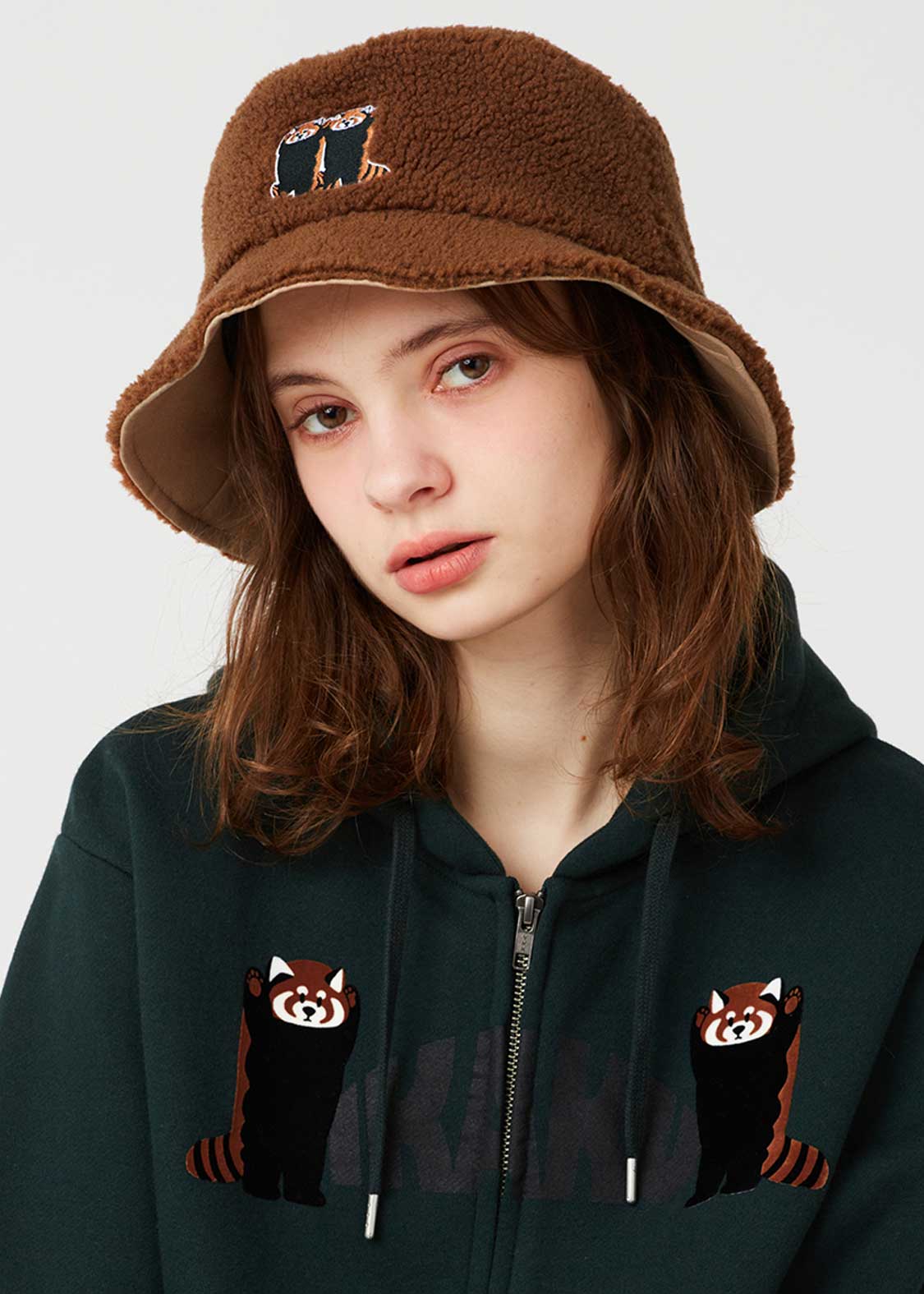 イカクダンス｜ボアバケットハット｜ユニセックス｜グラニフ(graniph