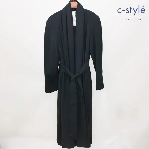 LUNA MATTINO ルナマティーノ ドレープコート 46 ブラック 日本製 RMO