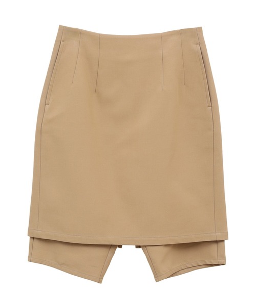 CLANE（クラネ）の「SHORT PANTS LAYERED SKIRT（スカート）」 - WEAR